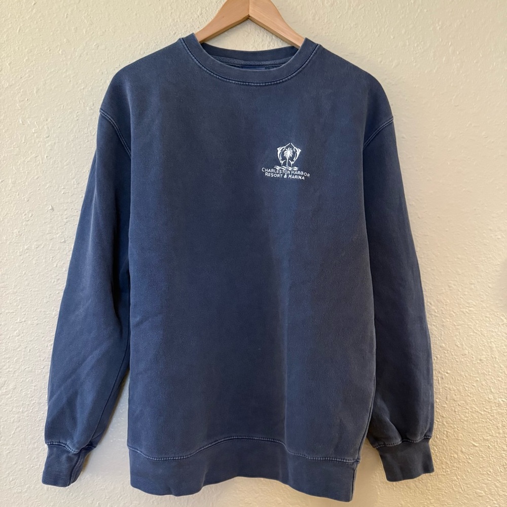 Ouray Sportswear Charleston Harbor Resort & Marina Blue Crewneck Sweatshirt M